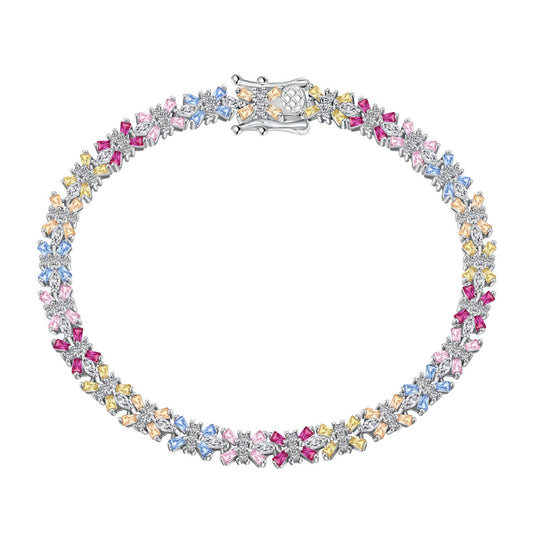[Elite]Radiant Colorful Emerald Cut Party Bracelet