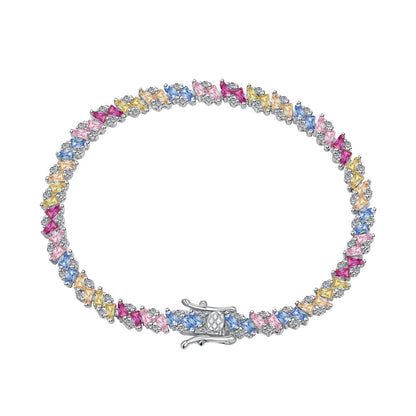 [Elite]Ornate Sparkling Multi Cut Party Bracelet