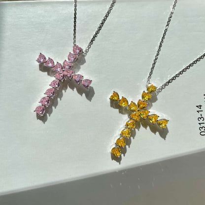 [Elite]Radiant Cross Shape Necklace