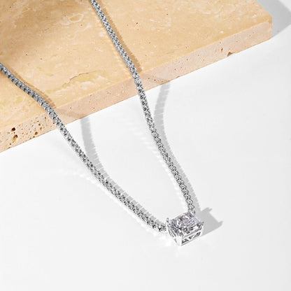[Elite]4.0 Carat Elegant Radiant Cut Necklace