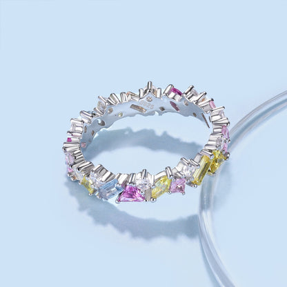 [Elite]Dazzling Polychromatic Multi cut Daily Ring