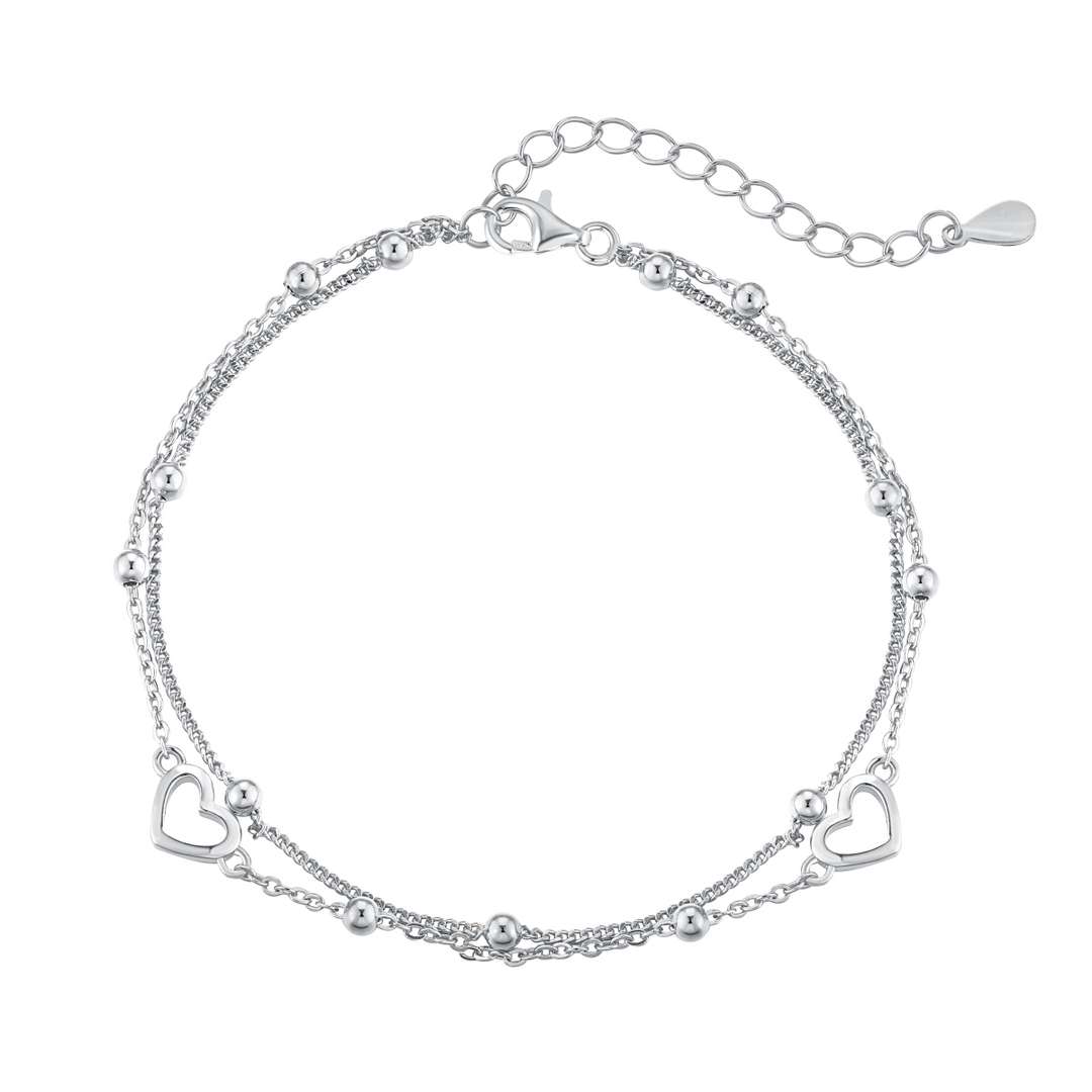 [Elite]Dainty Double Layer Love Heart Bracelet