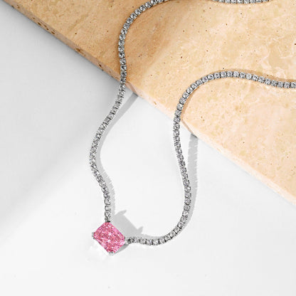 [Elite]4.0 Carat Elegant Radiant Cut Necklace