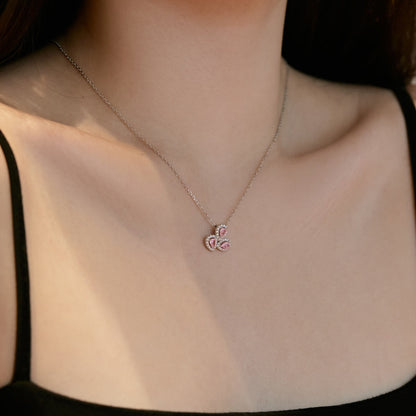 [Elite]Elegant Flower Shape Pear Cut Necklace