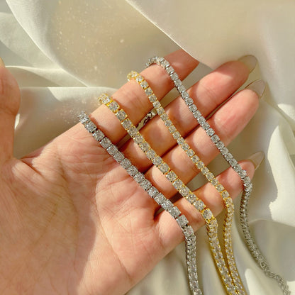 [Elite]Sparkling Radiant Princess Cut Tennis Bracelet