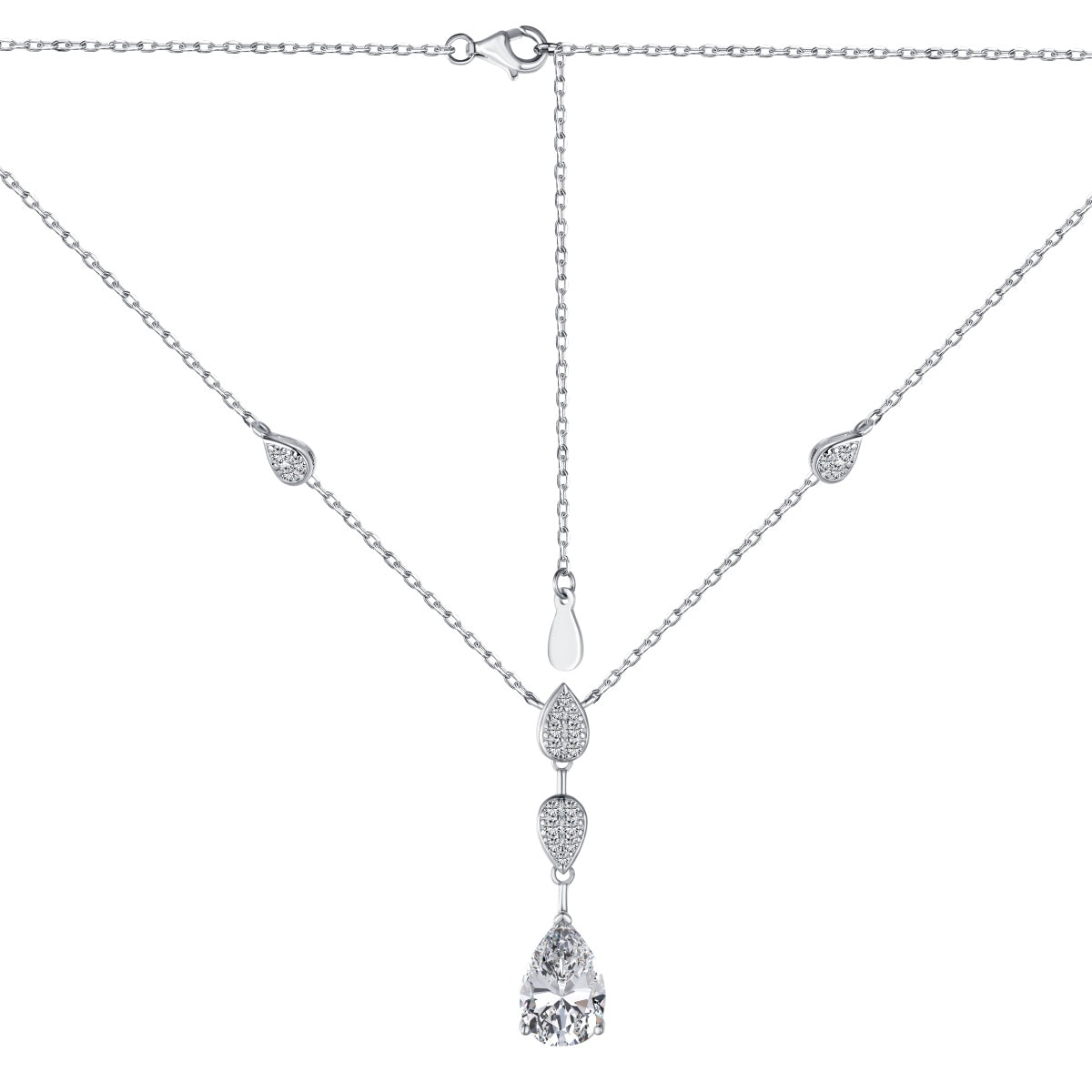 [Elite]Dazzling Pear Cut Necklace