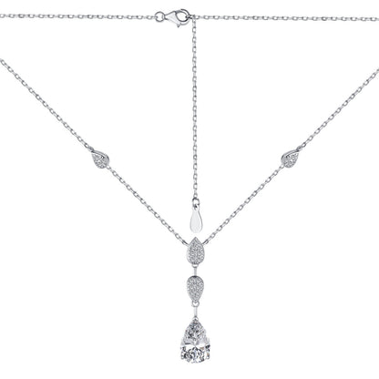 [Elite]Dazzling Pear Cut Necklace