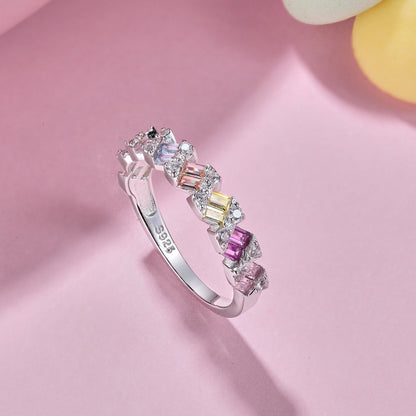 [Elite]Delicate Vibrant Emerald Cut Daily Ring