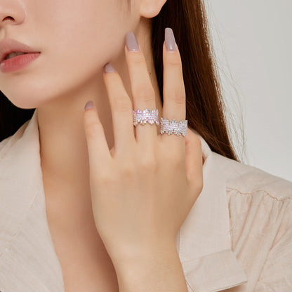 [Elite]Luxurious Colorful Radiant Cut Daily Ring