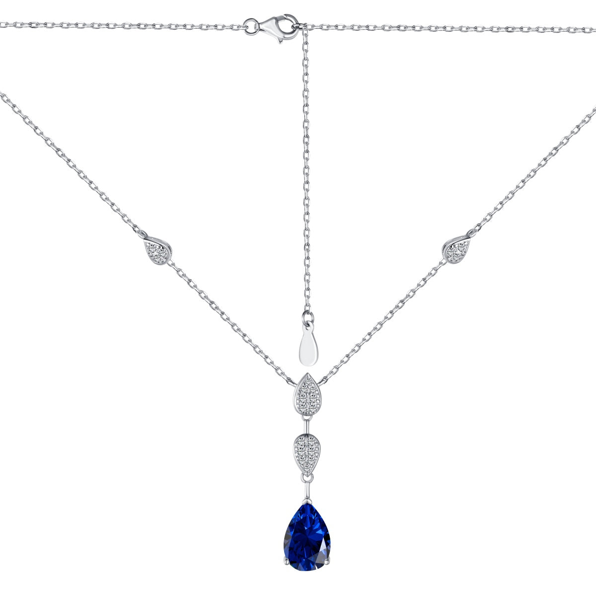 [Elite]Dazzling Pear Cut Necklace
