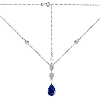[Elite]Dazzling Pear Cut Necklace