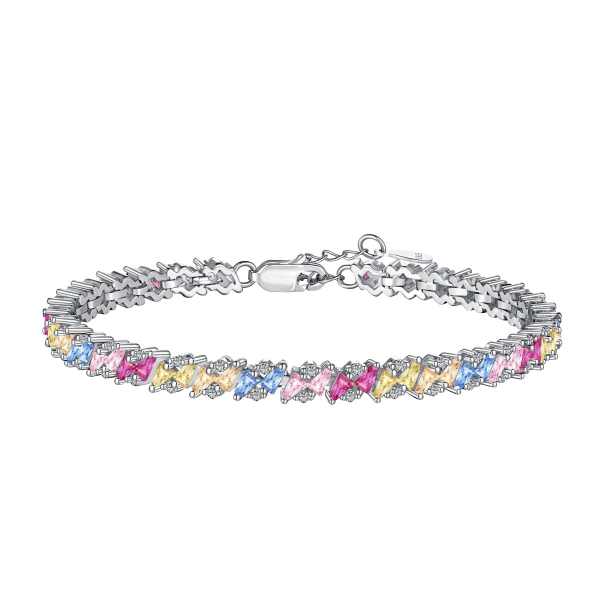 [Elite]Ornate Sparkling Multi Cut Party Bracelet
