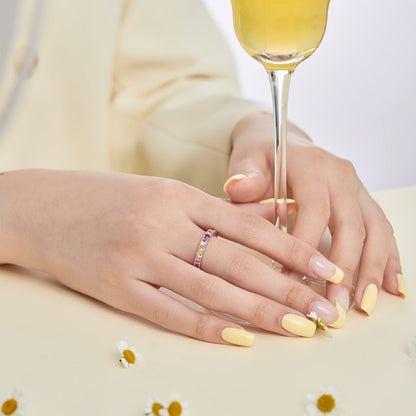 [Elite]Dazzling Lustrous Round Cut Tennis Ring