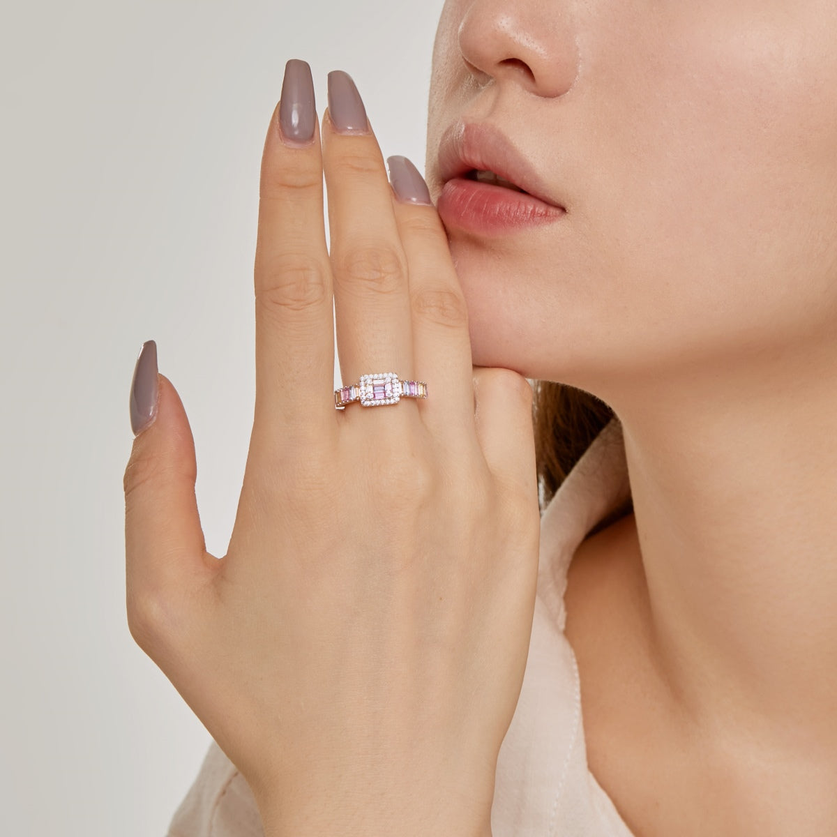 [Elite]Exquisite Colorful Radiant Cut Party Ring