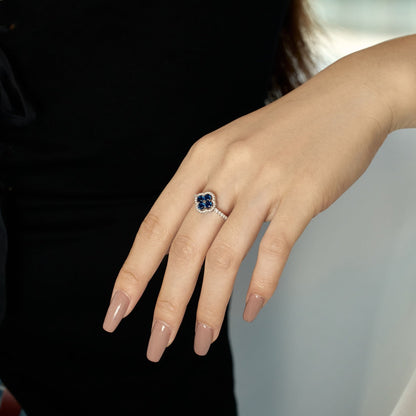 [Elite]Four Leaf Clover Flower Design Ring