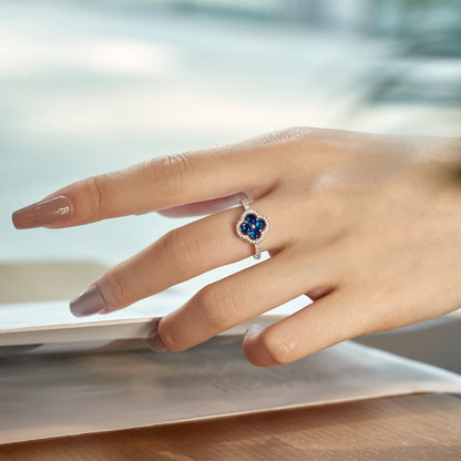 [Elite]Four Leaf Clover Flower Design Ring