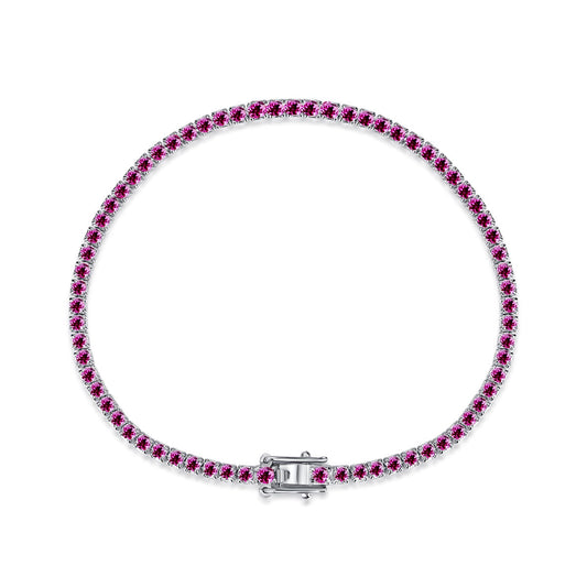 [Elite]Dazzling Colorful Round Cut Daily Bracelet