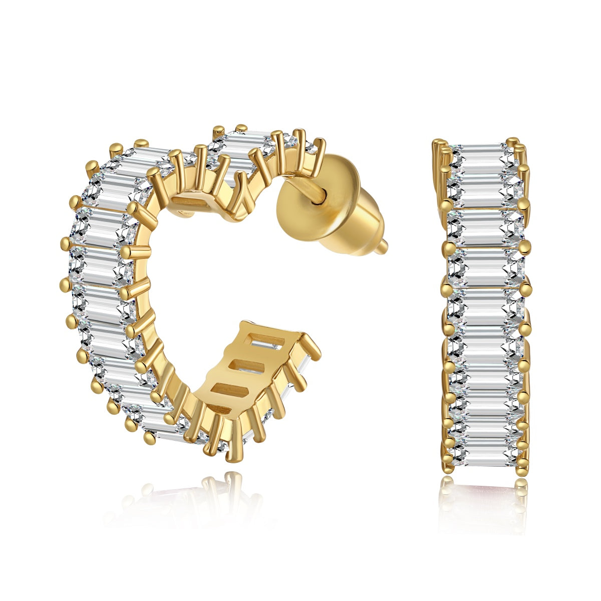 [Elite]Radiant Heart Cutout Earrings