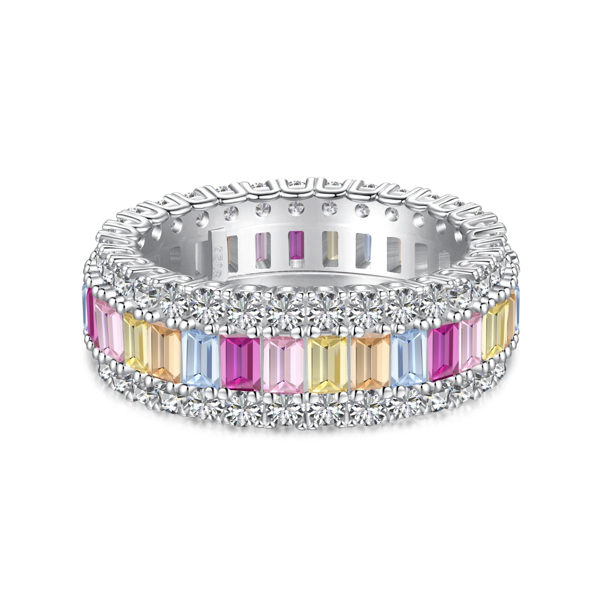 [Elite]Dainty Colorful Radiant Cut Daily Ring