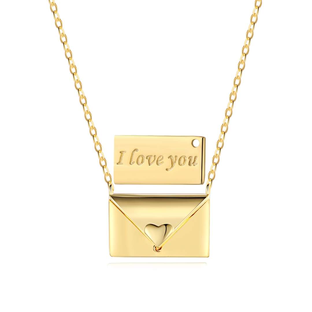 [Elite]Envelope Heart Shape Mother's Day Necklace