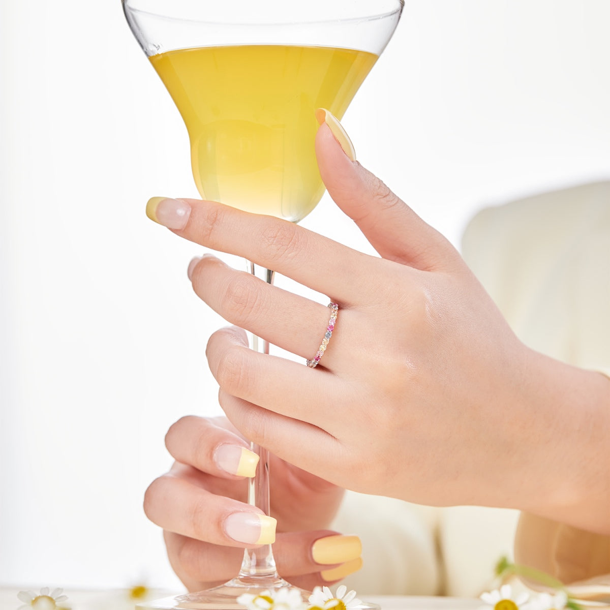 [Elite]Elegant Vivid Round Cut Daily Ring