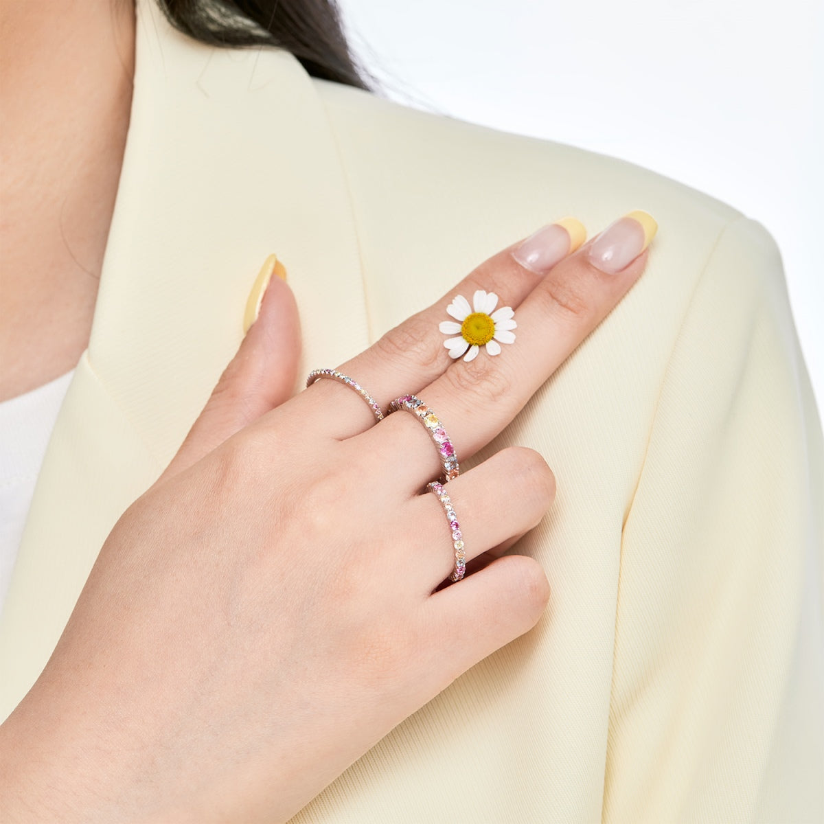 [Elite]Elegant Vivid Round Cut Daily Ring