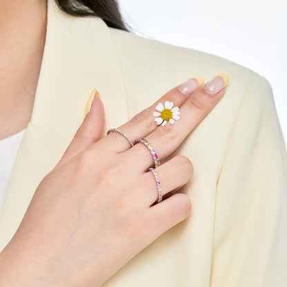 [Elite]Elegant Vivid Round Cut Daily Ring