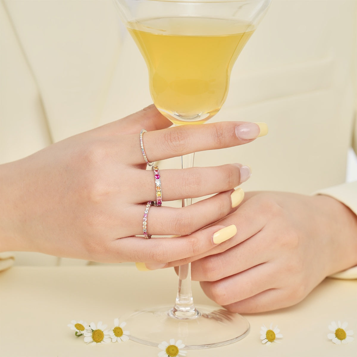 [Elite]Elegant Vivid Round Cut Daily Ring