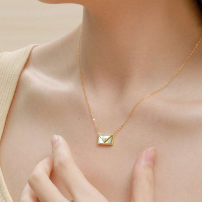 [Elite]Envelope Heart Shape Mother's Day Necklace