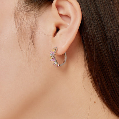 [Elite]Dazzling Colorful Emerald Cut Daily Earrings