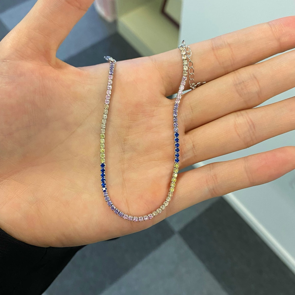 [Elite]Radiant Shinning Princess Cut Tennis Bracelet