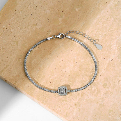 [Elite]Luxurious Dazzling Square Shape Banquet Bracelet