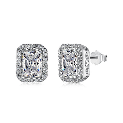[Elite]1.0 Carat Luxurious Dainty Emerald Cut Daily Earrings