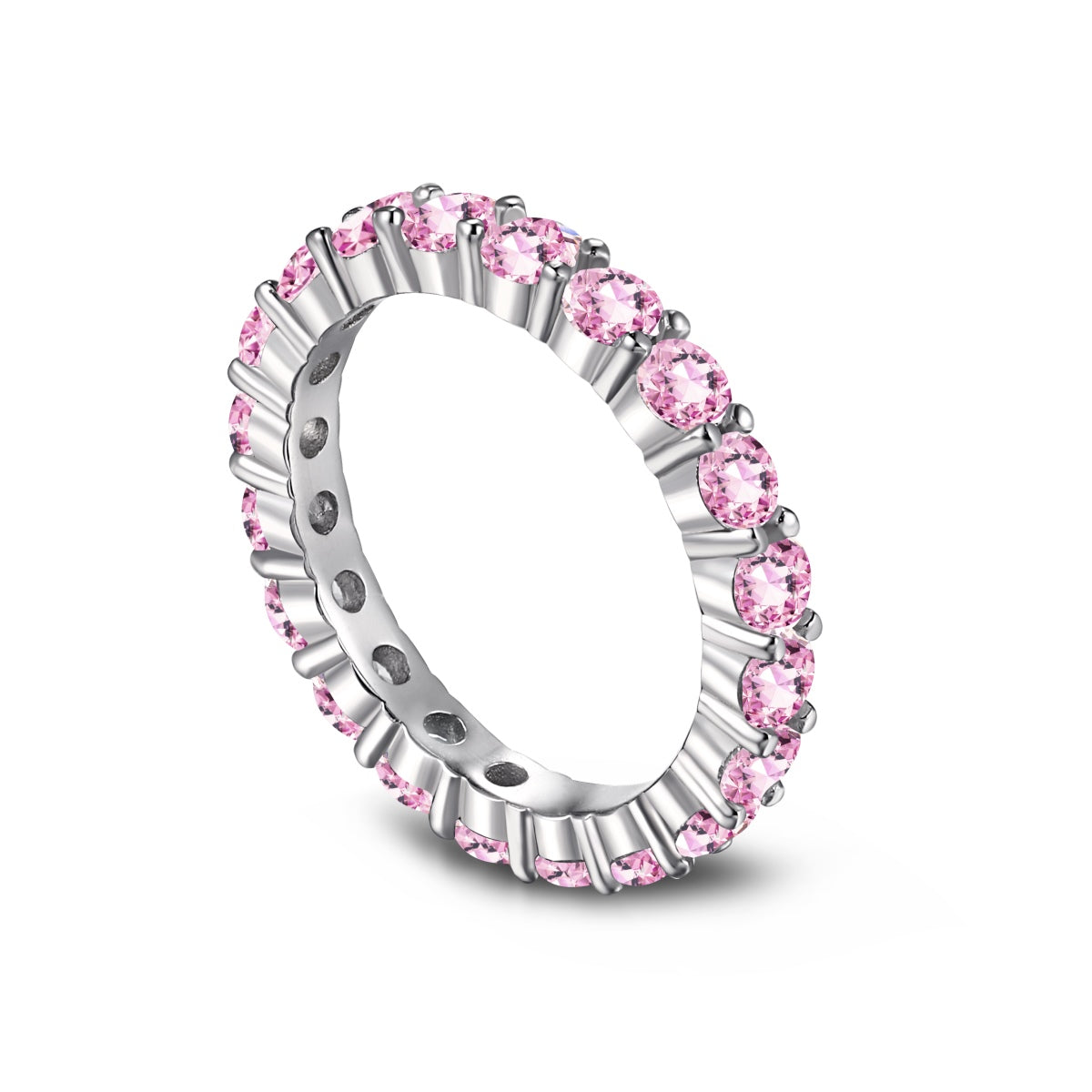 [Elite]Sparkling Round Cut Tennis Ring