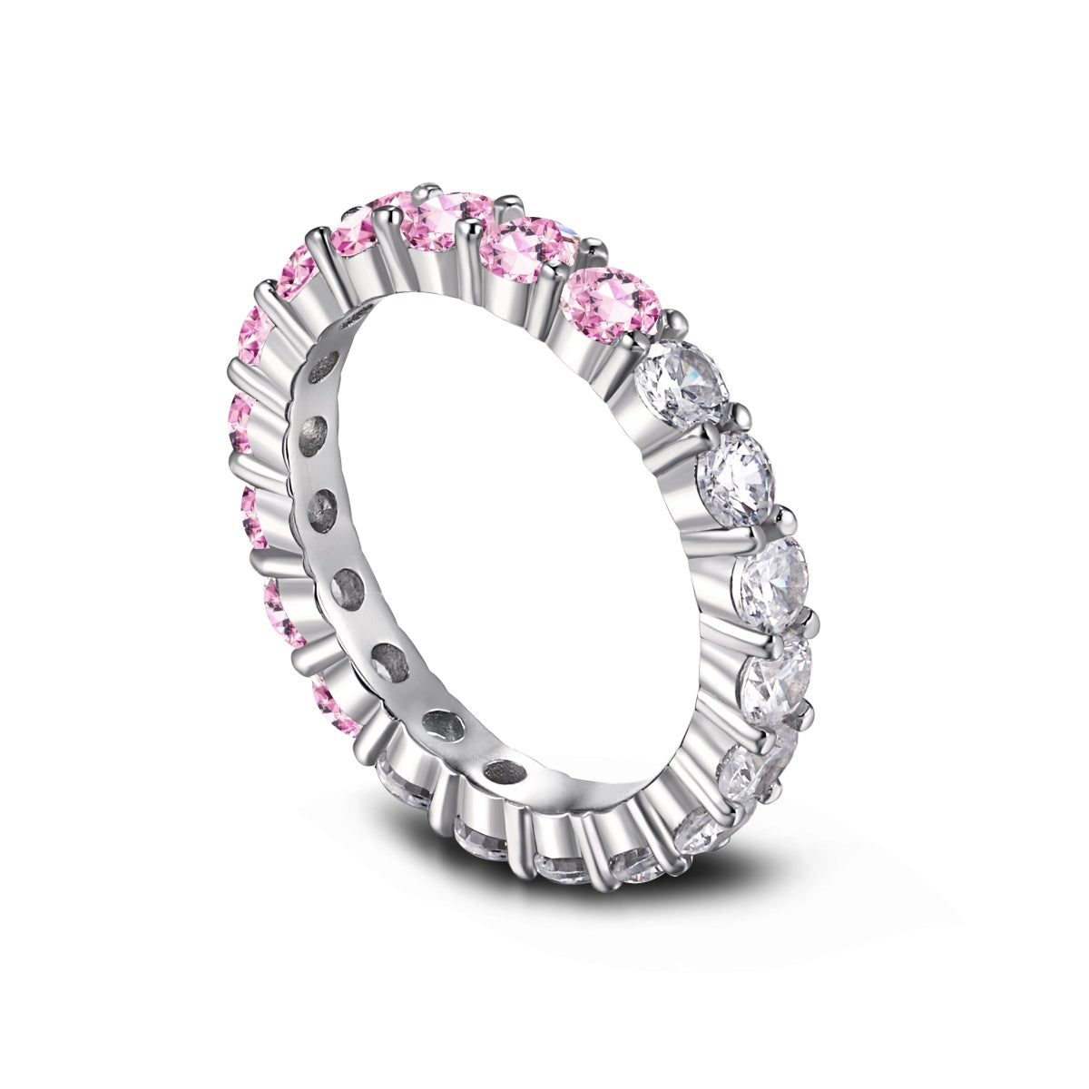 [Elite]Sparkling Round Cut Tennis Ring