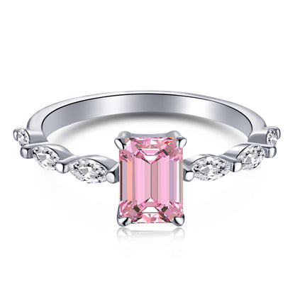 [Elite]1.0 Carat Dainty Resplendent Radiant Cut Daily Ring