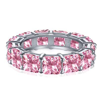 [Elite]Elegant Princess Cut Tennis Ring