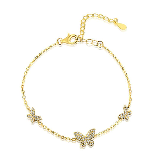 [Elite]Delicate Butterfly Pendant Bracelet