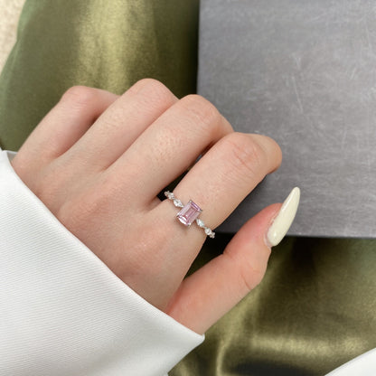 [Elite]1.0 Carat Dainty Resplendent Radiant Cut Daily Ring