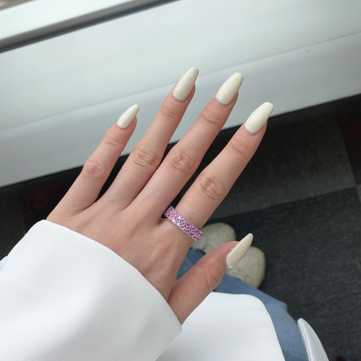 [Elite]Sparkling Full Heart Ring