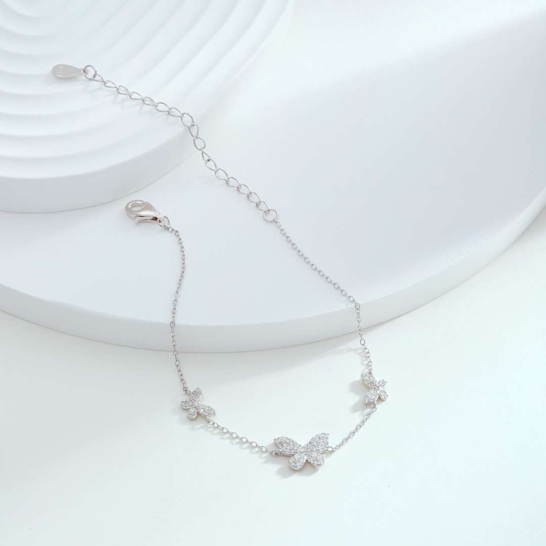 [Elite]Delicate Butterfly Pendant Bracelet