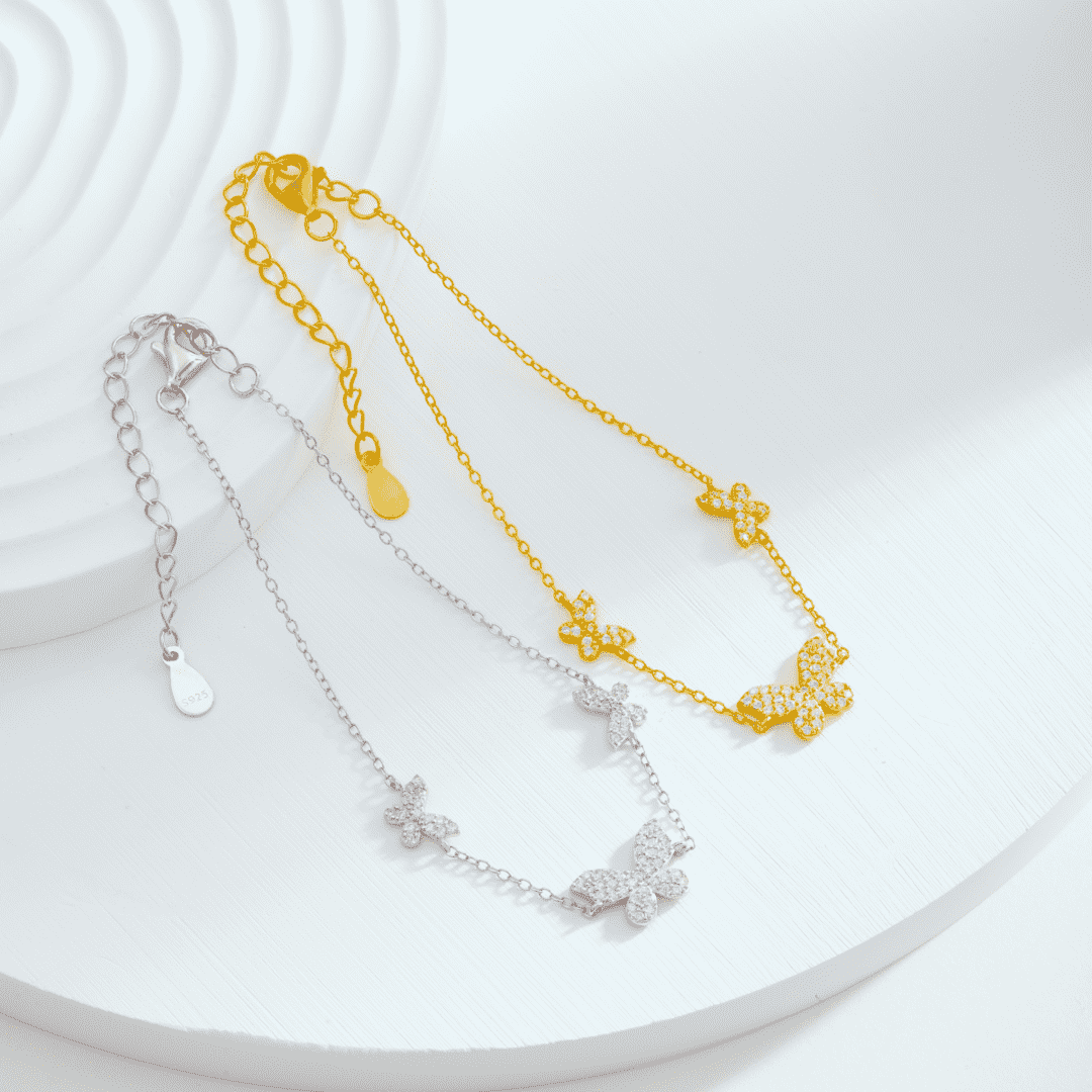 [Elite]Delicate Butterfly Pendant Bracelet