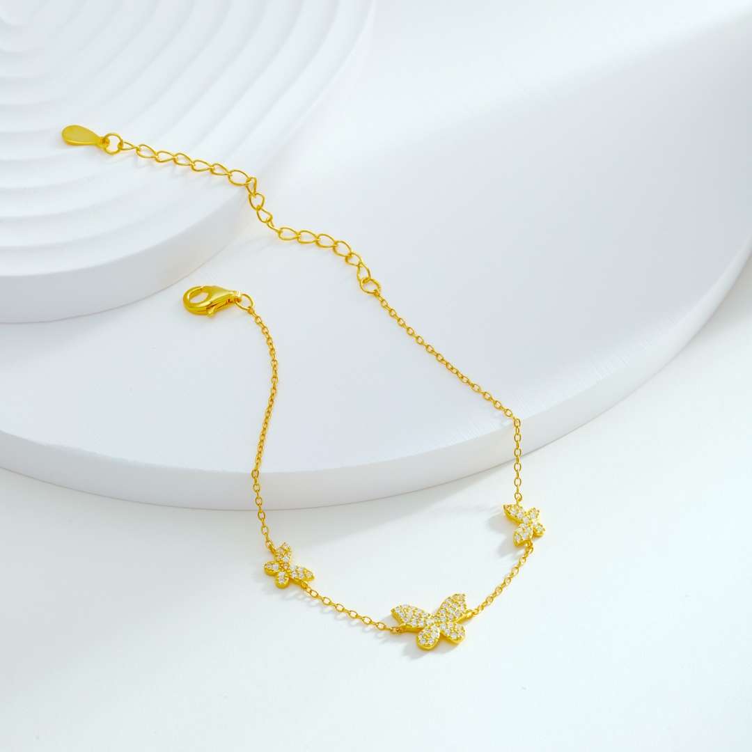 [Elite]Delicate Butterfly Pendant Bracelet