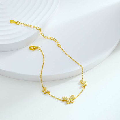 [Elite]Delicate Butterfly Pendant Bracelet