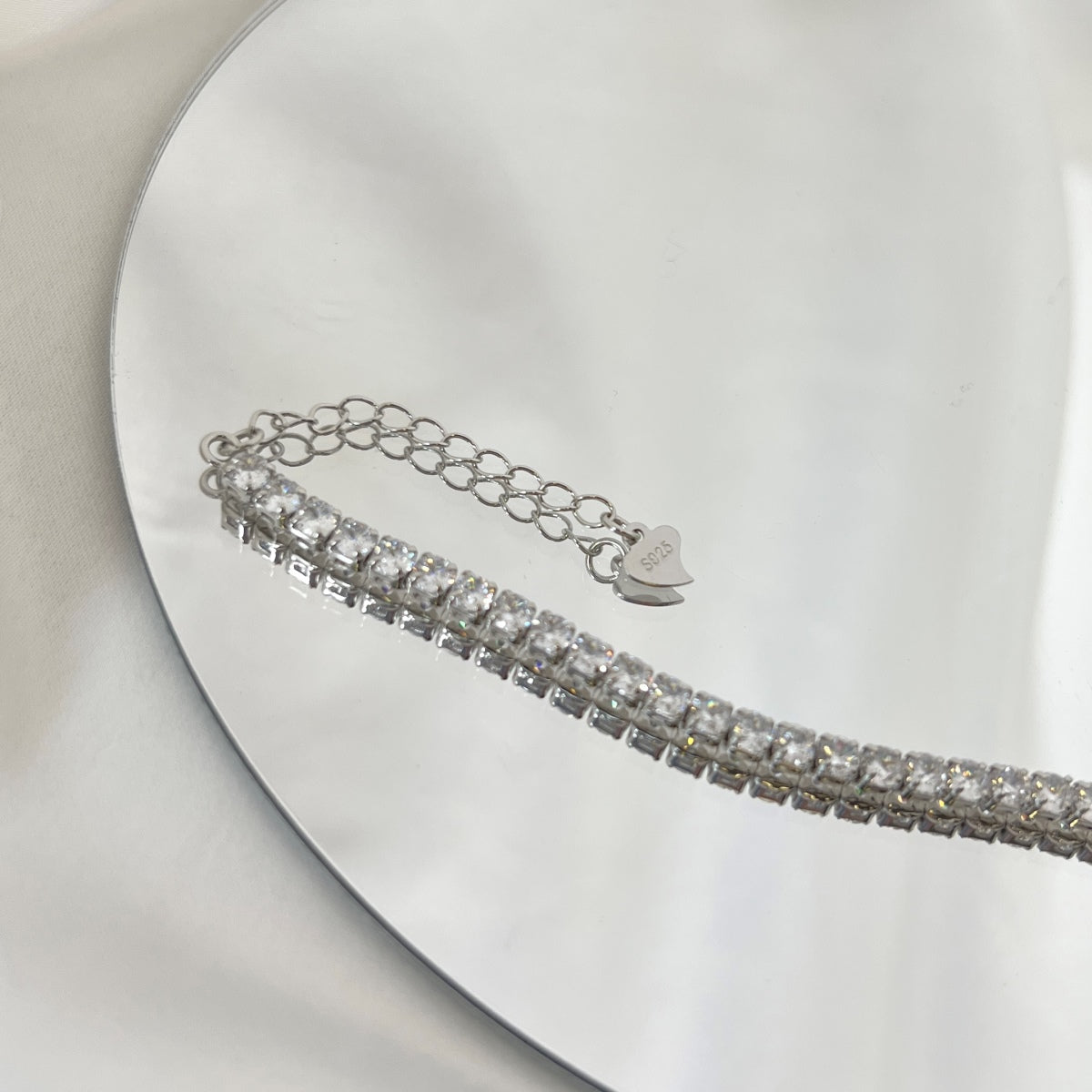 [Elite]Sparkling Round Cut Daily Bracelet