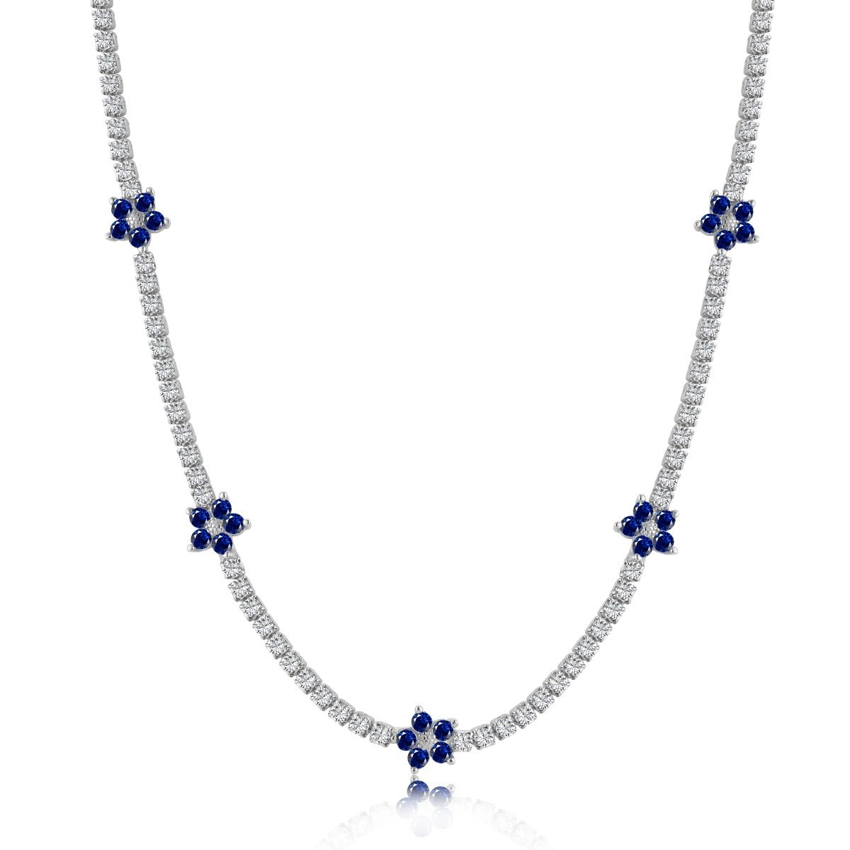 [Elite]Luxurious Colorful Flower Tennis Necklace