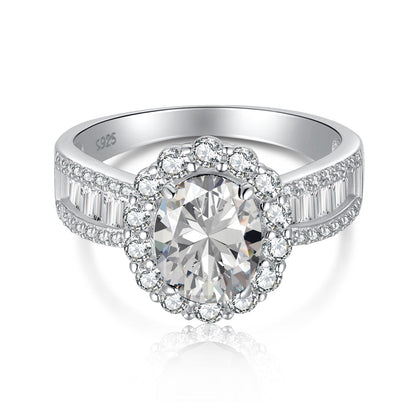 [Elite]1.5 Carat Dazzling Charming Oval Cut Banquet Ring
