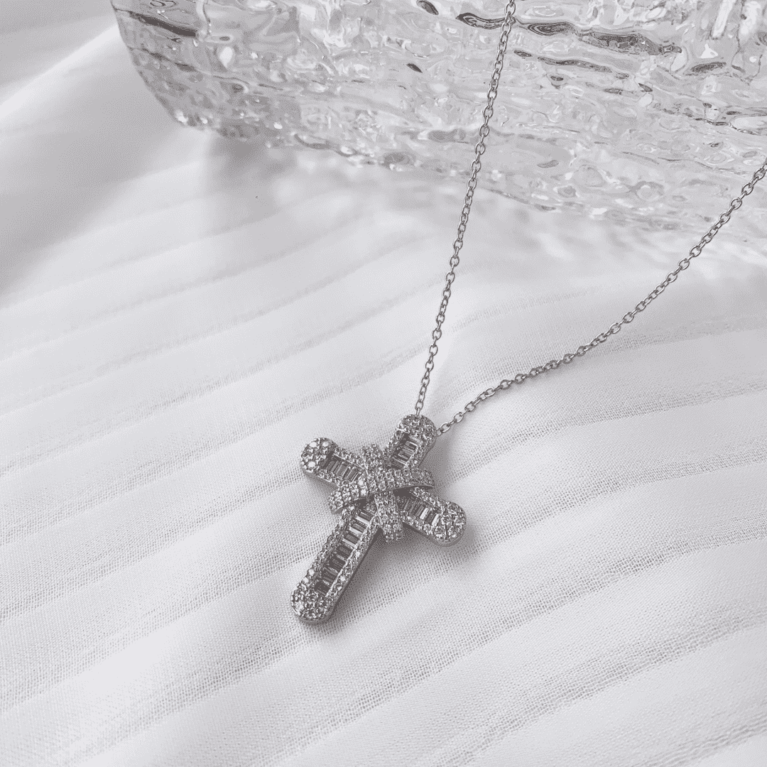 [Elite]Gypsophila With Dimonds Necklace