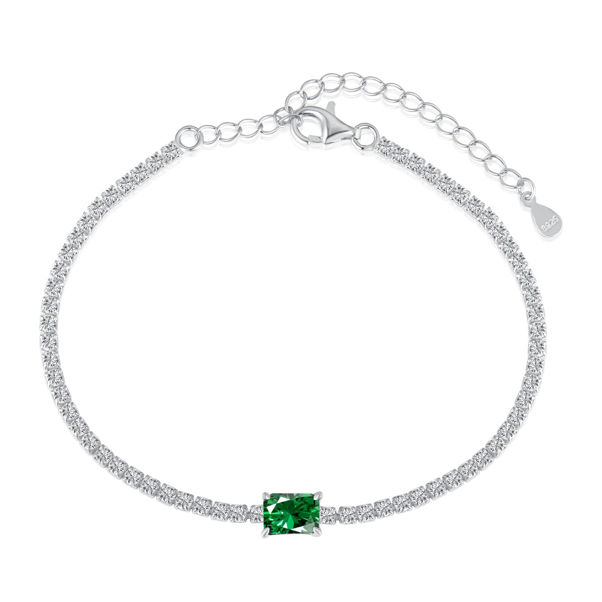 [Elite]1.0 Carat Unique Emerald Cut Banquet Bracelet