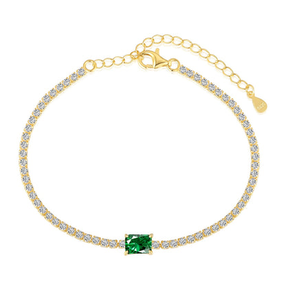 [Elite]1.0 Carat Unique Emerald Cut Banquet Bracelet